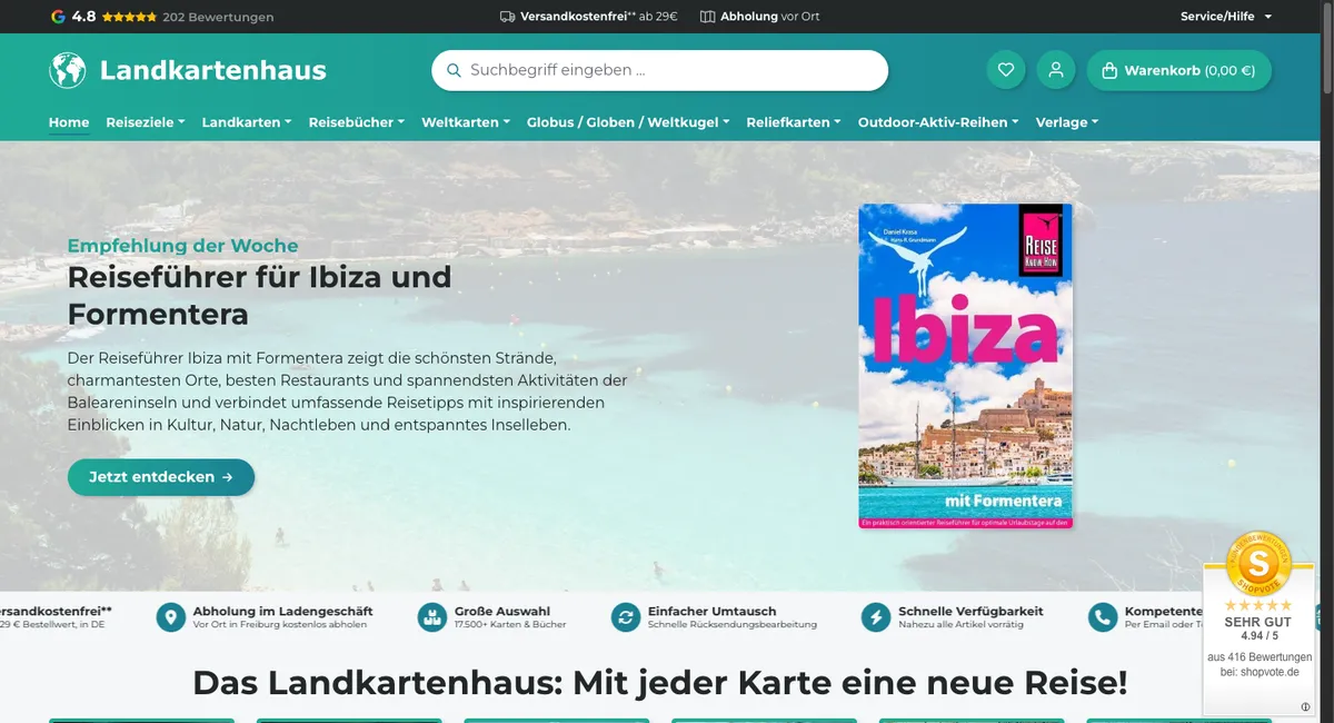 Landkartenhaus · Hero